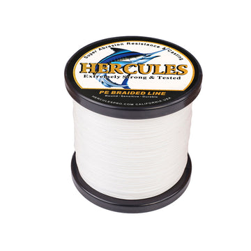 500M 547Yds White 10lb-300lb HERCULES PE Braided Fishing Line 8 Strands HERCULES